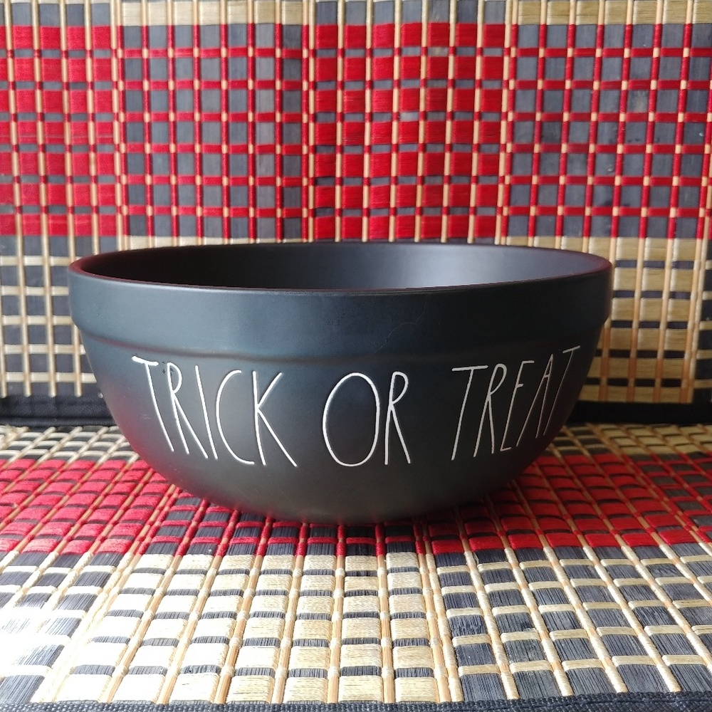Rae Dunn Trick or Treat Black Mixing Bowl